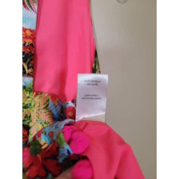 Nicole Miller New with Tag Women's Tropical Paradise Dress Multicolor Size Small - Picture 12 of 13